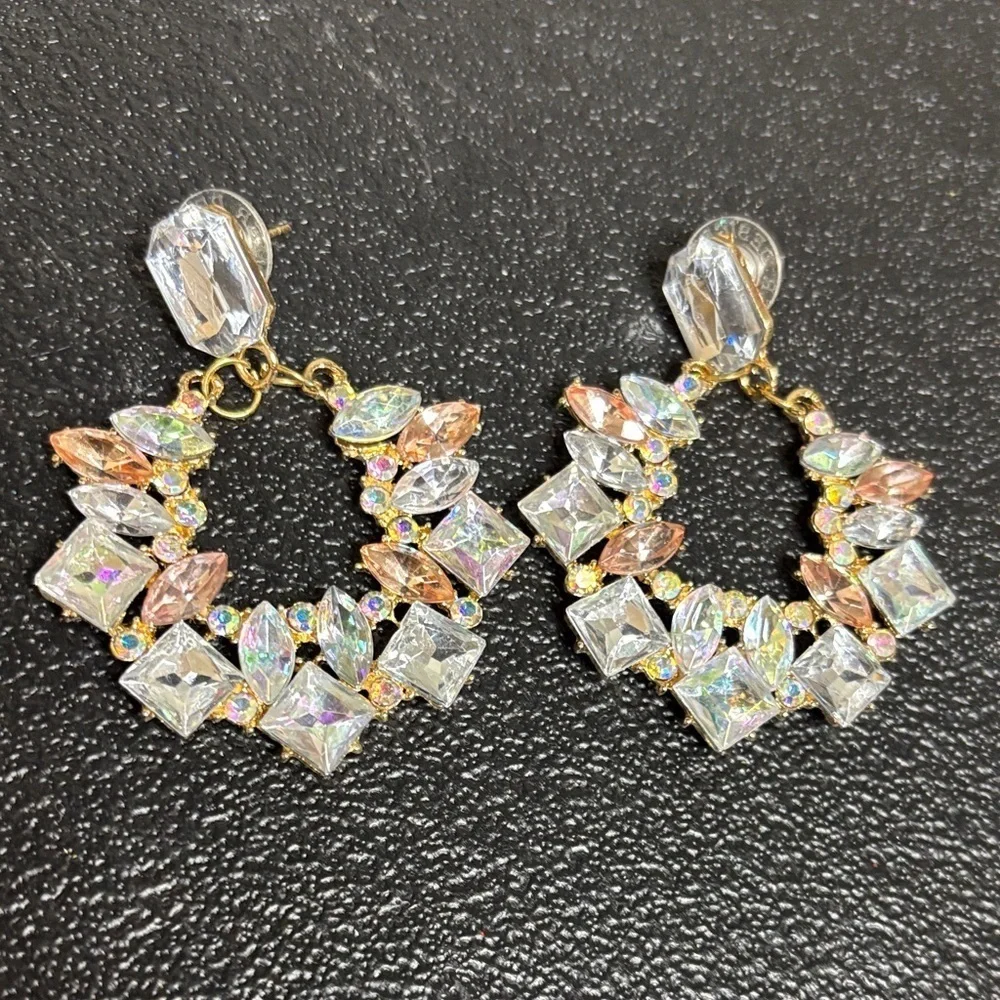 Iridescent Dangle Pastel Classy Elegant Earrings